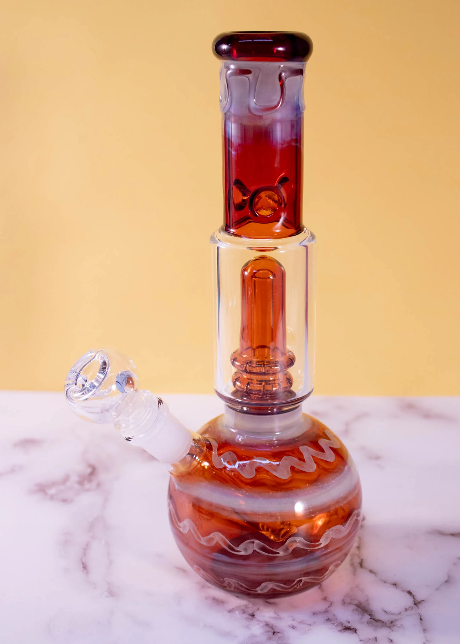 AMBER SWIRL BONG - Image 3