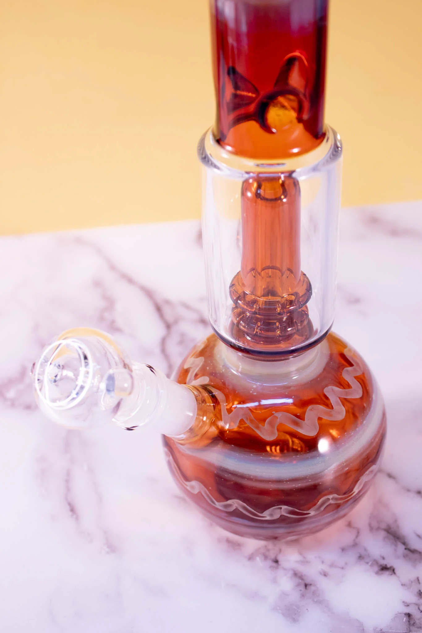 AMBER SWIRL BONG - Image 4