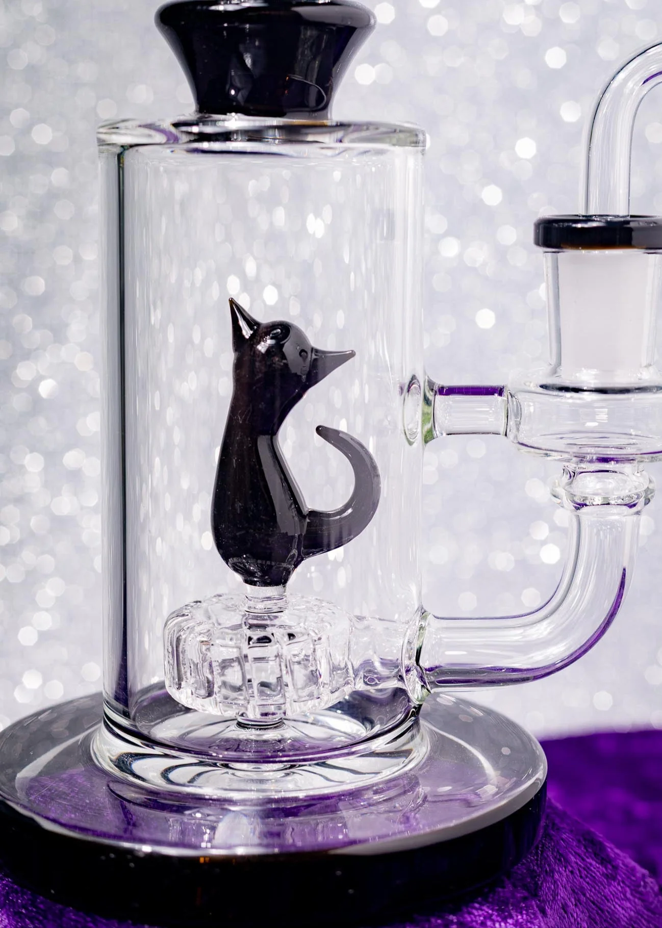 BLACK CAT FIGURINE BONG - Image 4