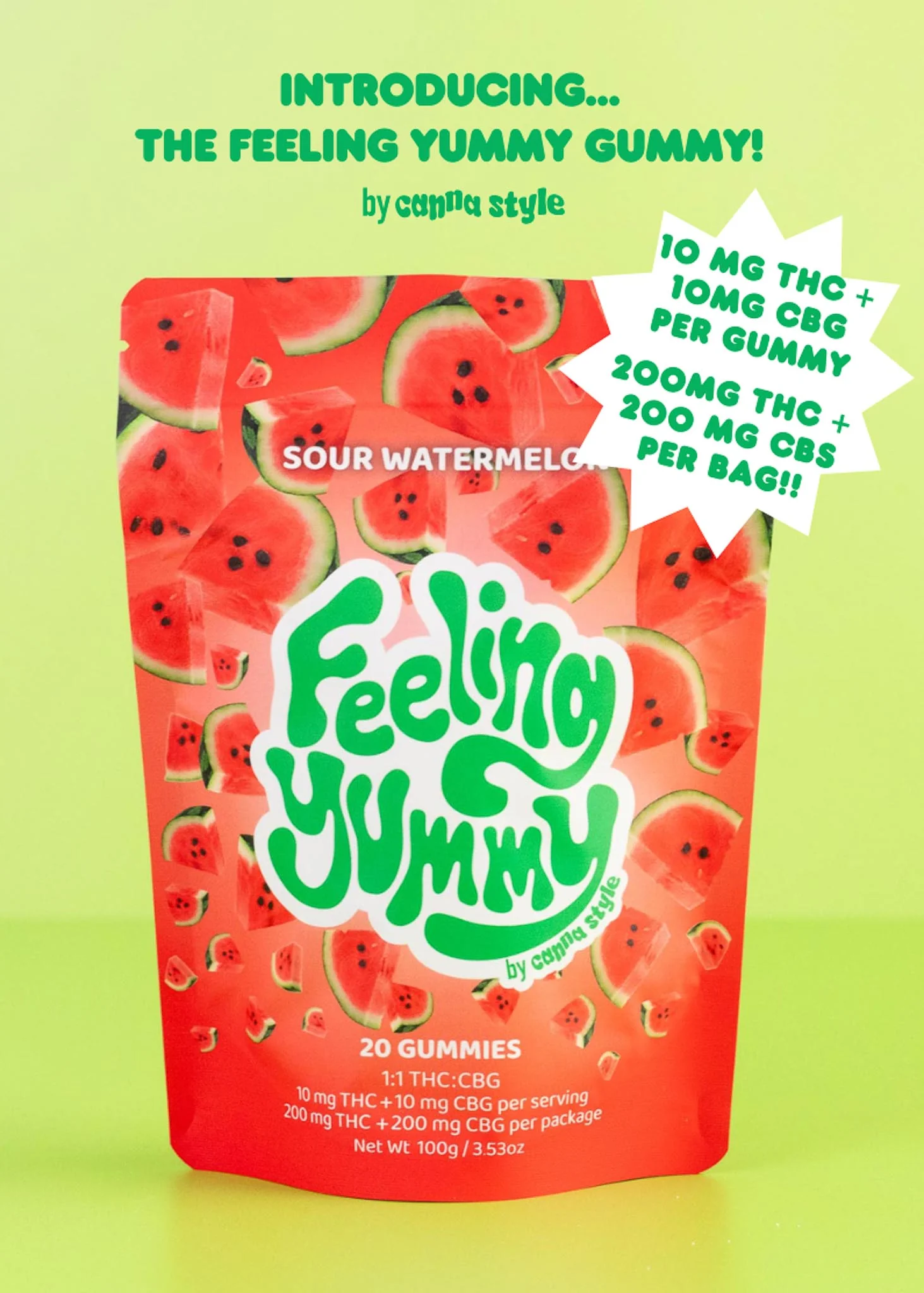 FEELING YUMMY GUMMY - SOUR WATERMELON - Image 3