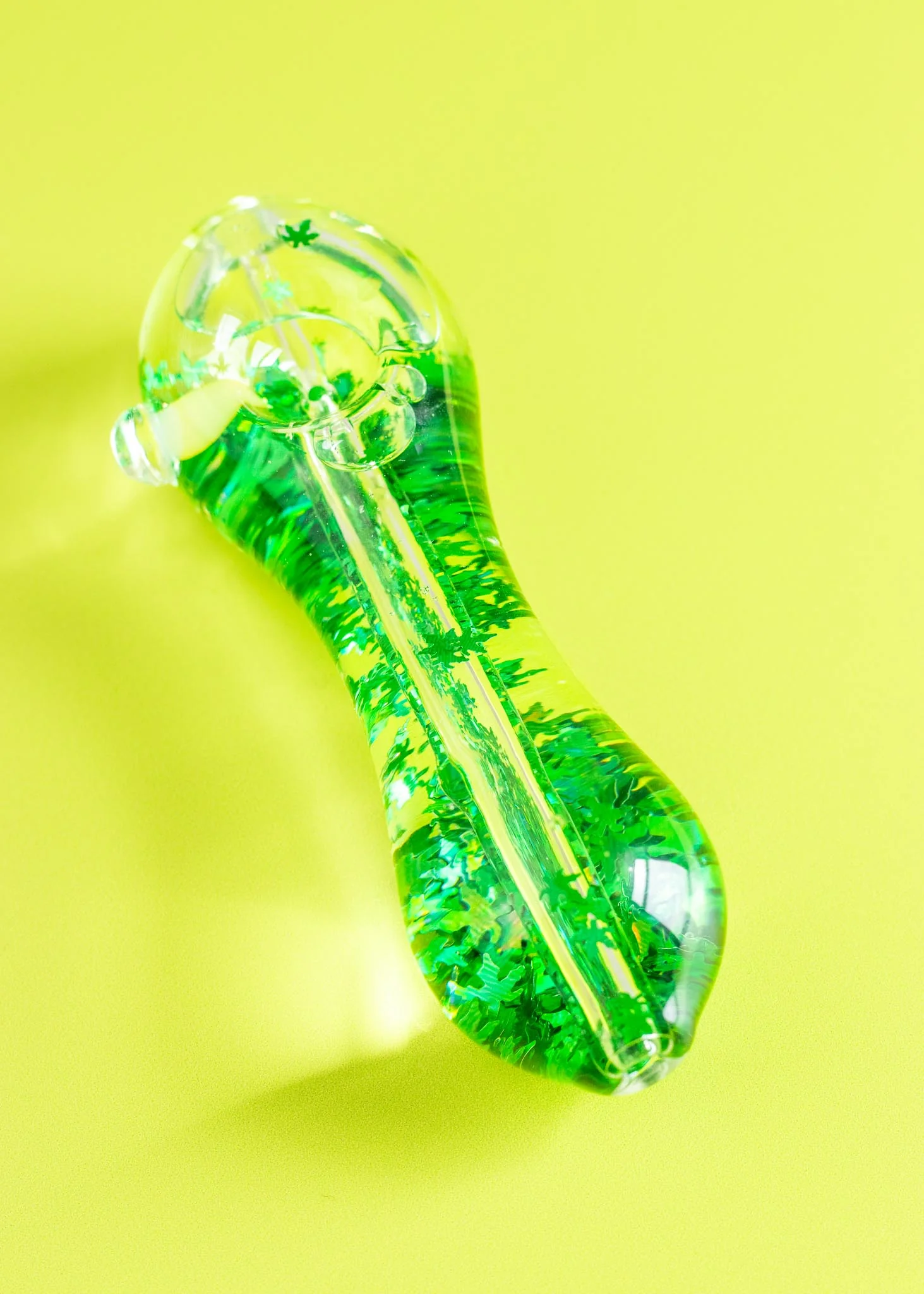 FREEZEABLE POT LEAF GLITTER PIPE - Image 3
