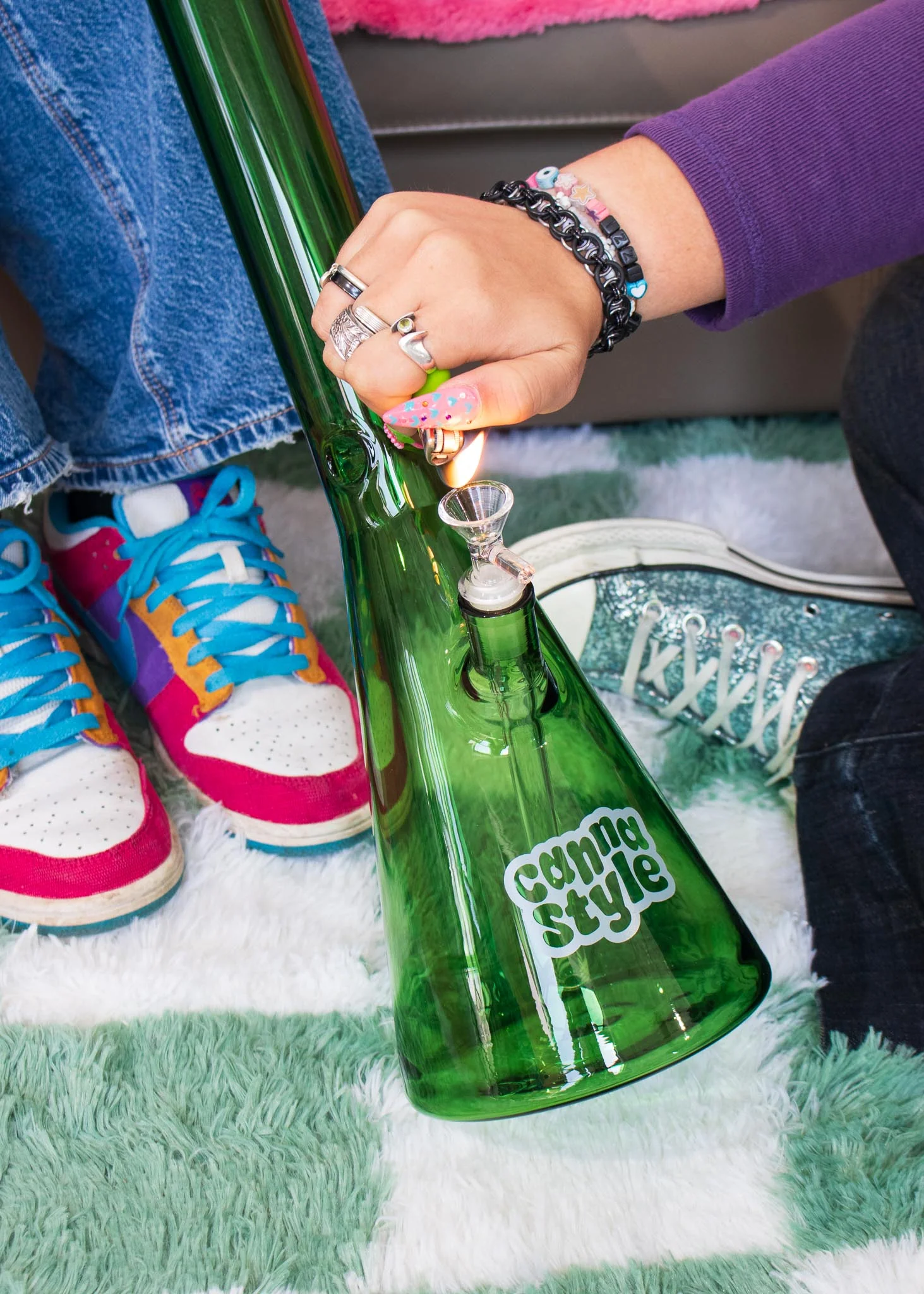 GREEN XXL BONG 40" - Image 3